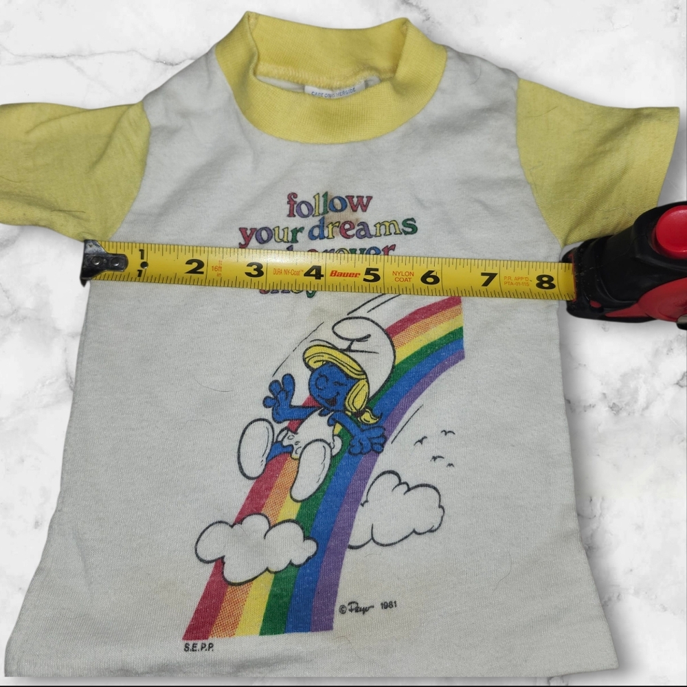Vintage Smurfs Baby Shirt- Flaws - Picture 8 of 8